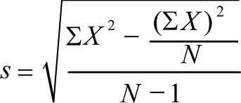 standard error formula variance